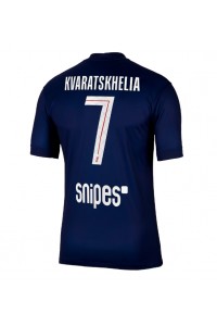 Fotbalové Dres Paris Saint-Germain Khvicha Kvaratskhelia #7 Domácí Oblečení 2025-26 Krátký Rukáv